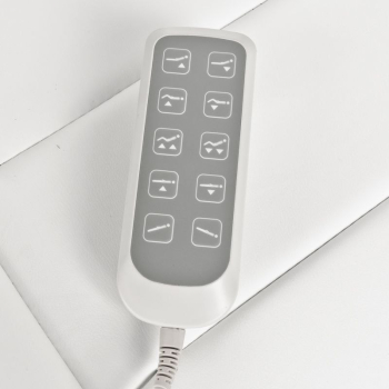 FOTEL KOSMETYCZNY ELEKTR. A-207C PEDI WHITE/IVORY (5 SILNIKÓW)